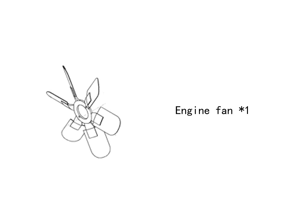 Engine fan 4931796 for cummins diesel engine