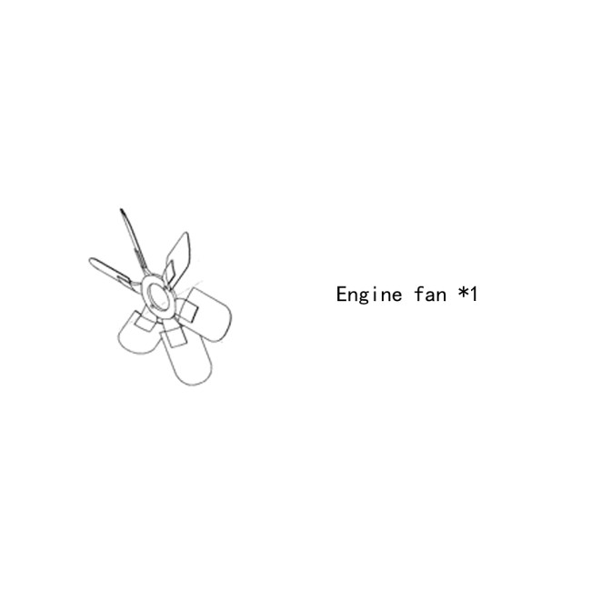 Engine fan 4931796 for cummins diesel engine