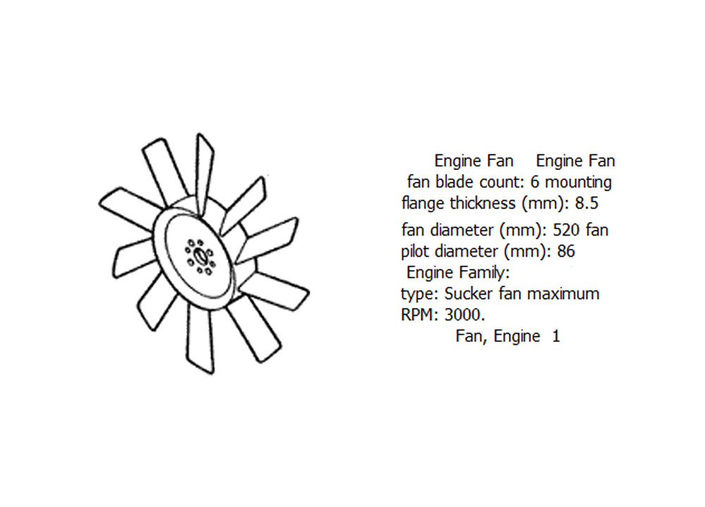 Engine fan 4931780 for cummins diesel engine