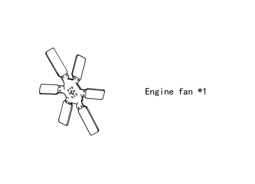 Engine fan 4931801 for cummins diesel engine