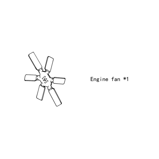 Engine fan 4931801 for cummins diesel engine