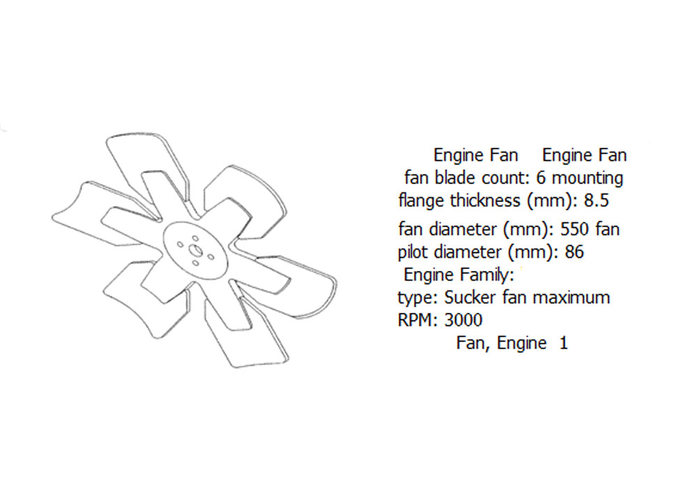 Engine fan 4931828 for cummins diesel engine