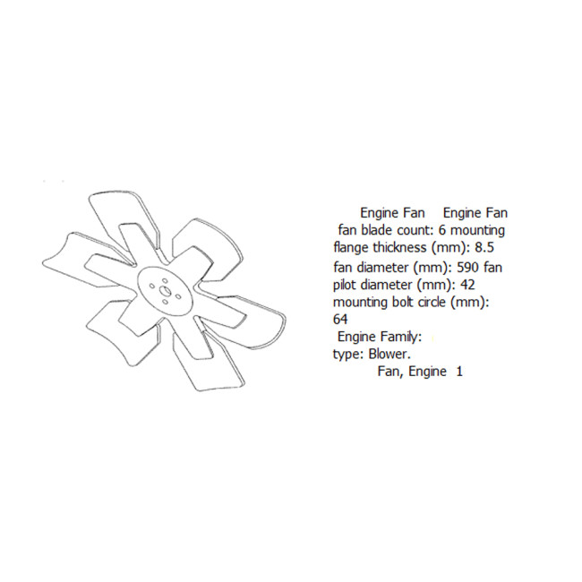 Engine fan 4931785 for cummins diesel engine