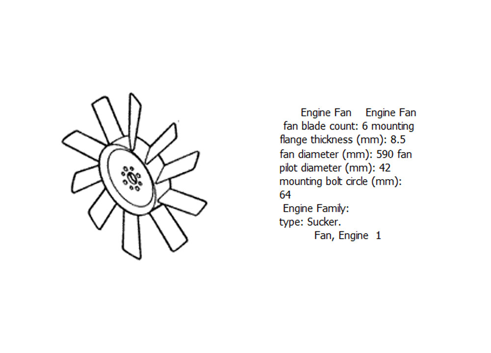 Engine fan 4931802 for cummins diesel engine