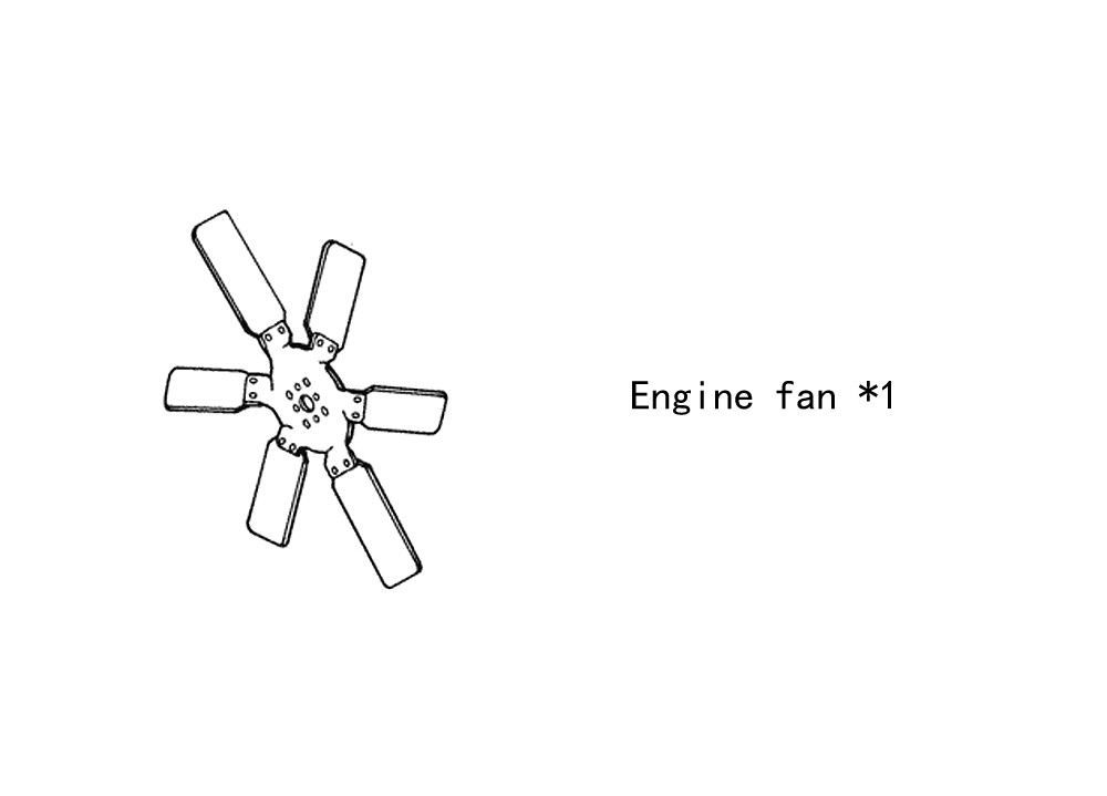 Engine fan 4940441 for cummins diesel engine