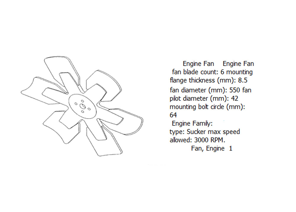 Engine fan 4931803 for cummins diesel engine