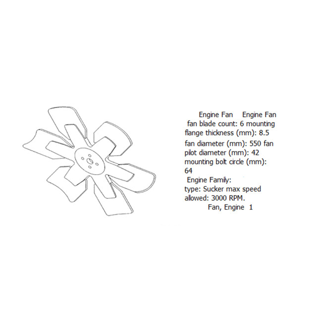Engine fan 4931803 for cummins diesel engine