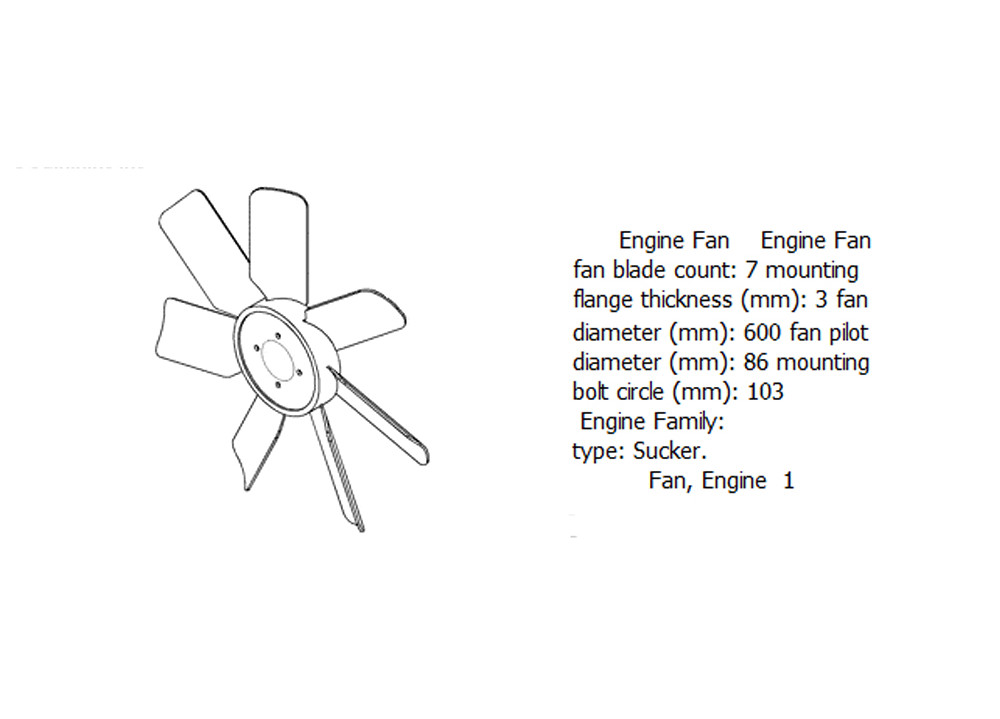 Engine fan 4931792 for cummins diesel engine