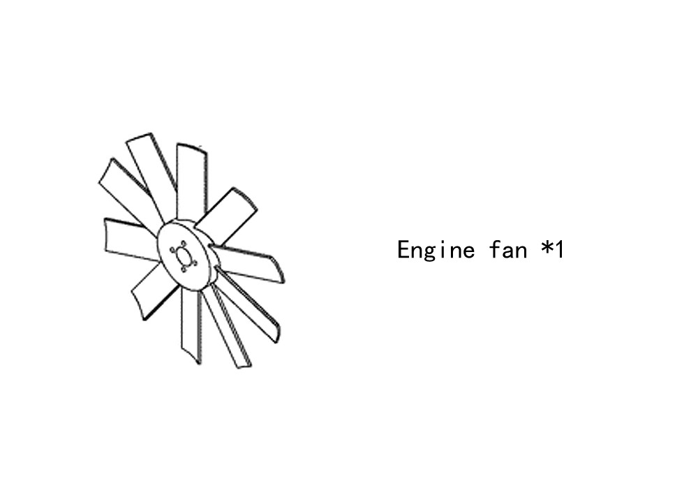 Engine fan 4980795 for cummins diesel engine