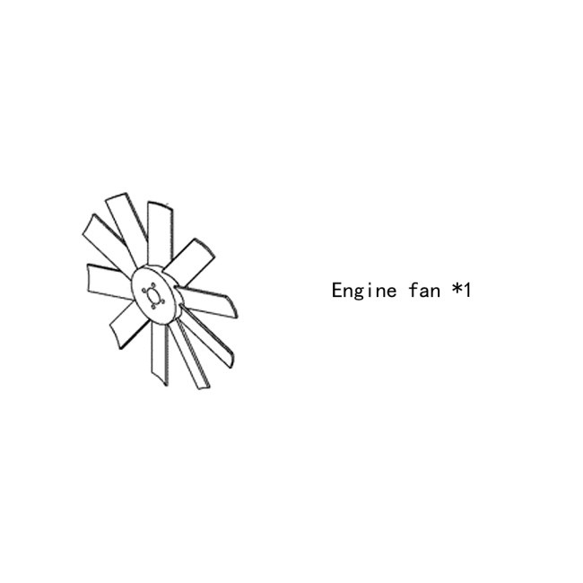 Engine fan 4980795 for cummins diesel engine