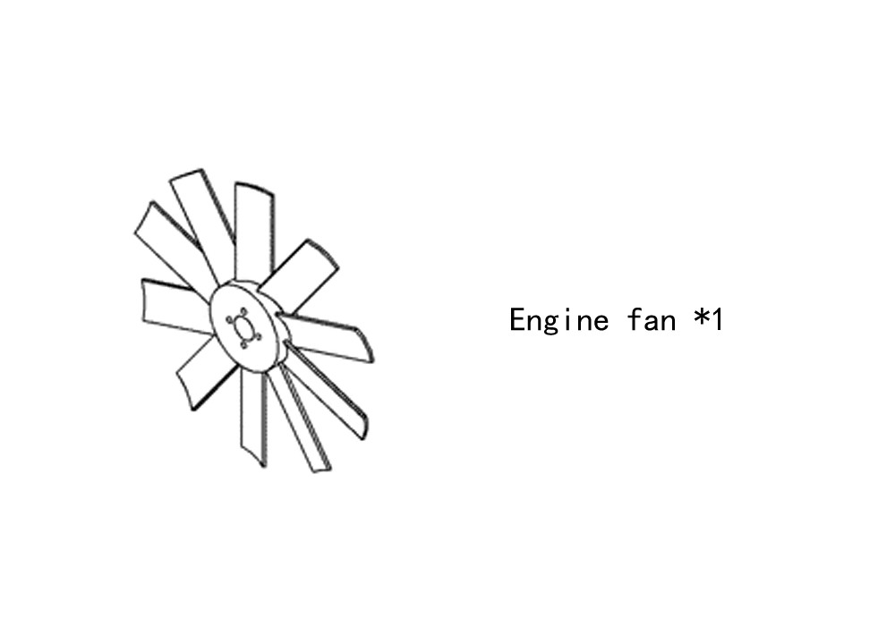 Engine fan 4931797 for cummins diesel engine