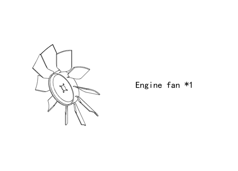 Engine fan 4938888 for cummins diesel engine