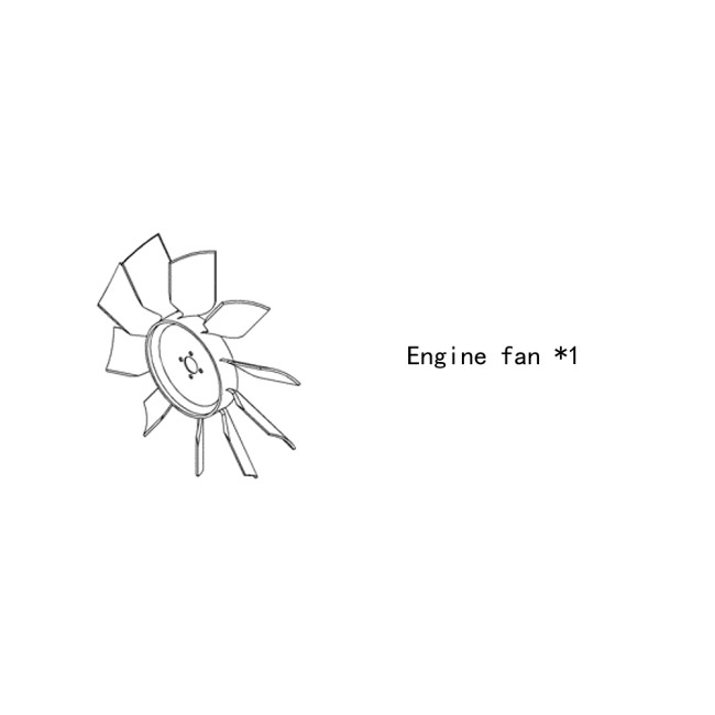 Engine fan 4938888 for cummins diesel engine