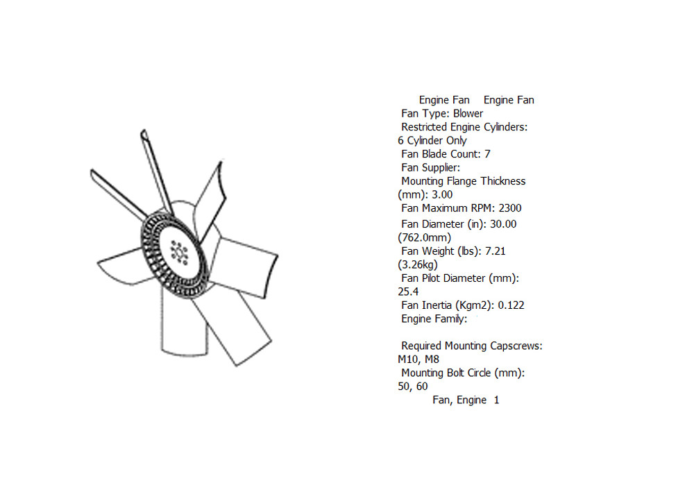 Engine fan 3911326 for cummins diesel engine
